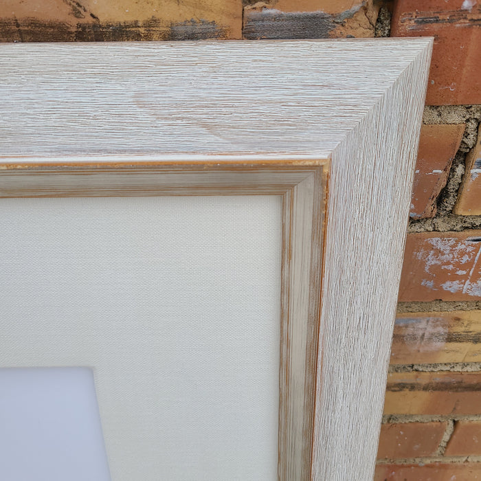 WHITEWASHED WOODEN FRAME