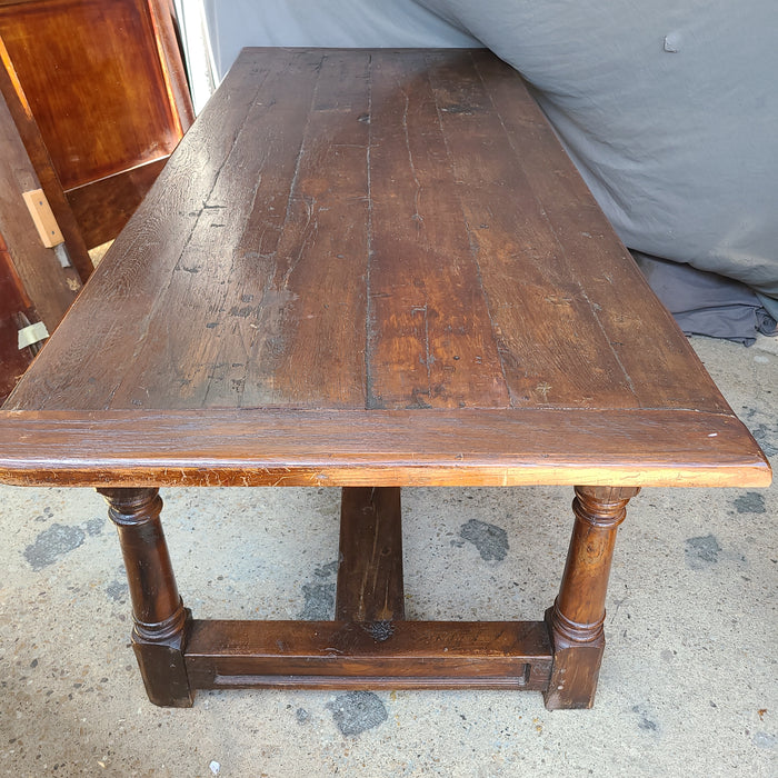 MEDIUM DARK OAK BREAD BOARD ENDS FARM TABLE