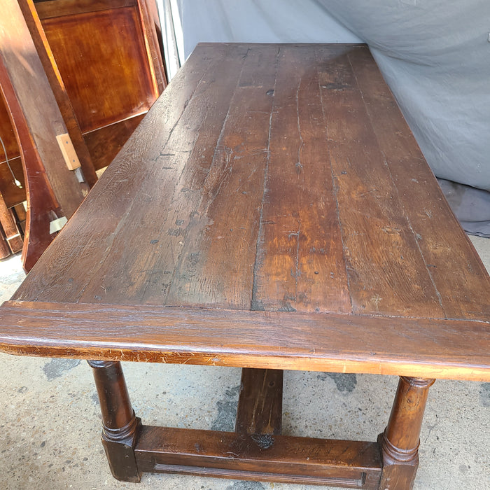 MEDIUM DARK OAK BREAD BOARD ENDS FARM TABLE