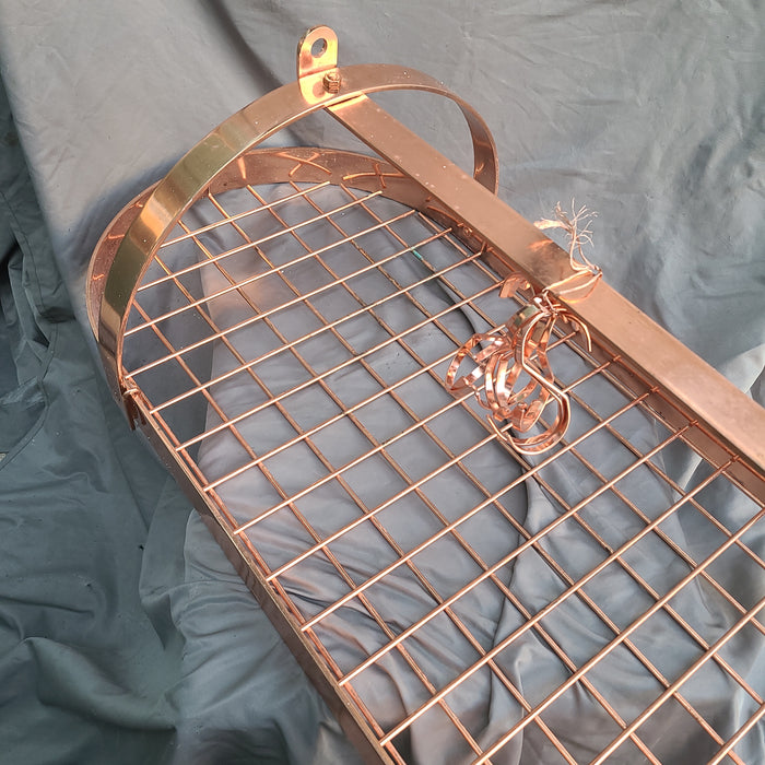 COPPER OVAL POT RACK