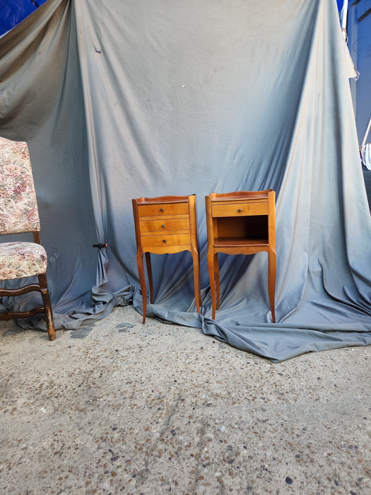 PAIR OF LOUIS XV CHERRYWOOD SIDE CABINETS