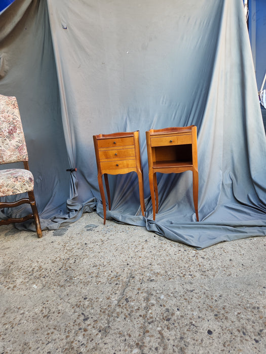 PAIR OF LOUIS XV CHERRYWOOD SIDE CABINETS