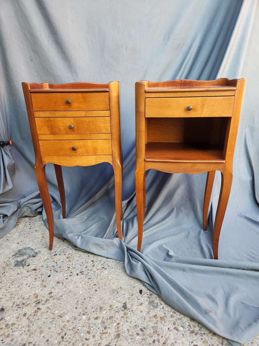 PAIR OF LOUIS XV CHERRYWOOD SIDE CABINETS