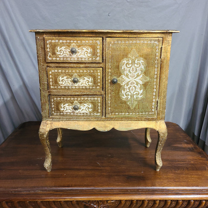 FLORENTINE GOLD CHEST WITH CABINET DOOR - EACH