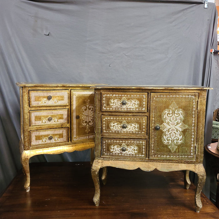 FLORENTINE GOLD CHEST WITH CABINET DOOR - EACH
