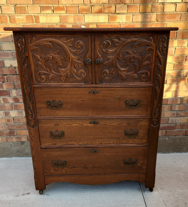 AMERICAN OAK HIGHBOY