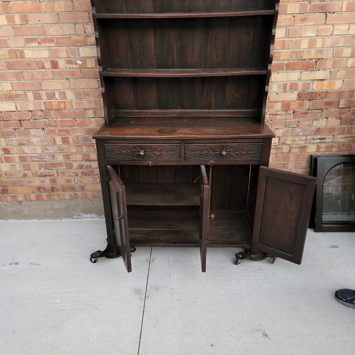 DARK OAK WELCH CUPBOARD