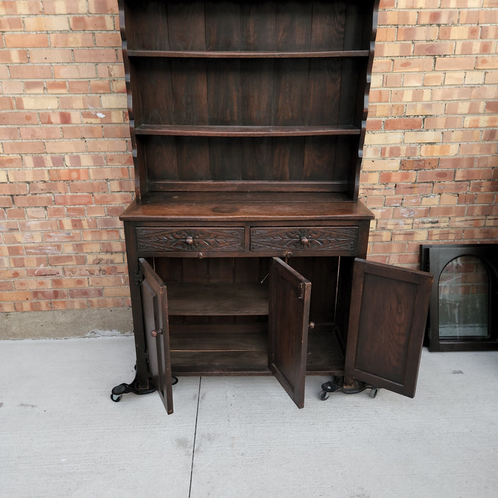 DARK OAK WELCH CUPBOARD