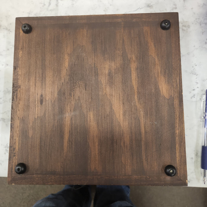 POLYCHROME 4 TILE WITH WOOD BASE TRIVET