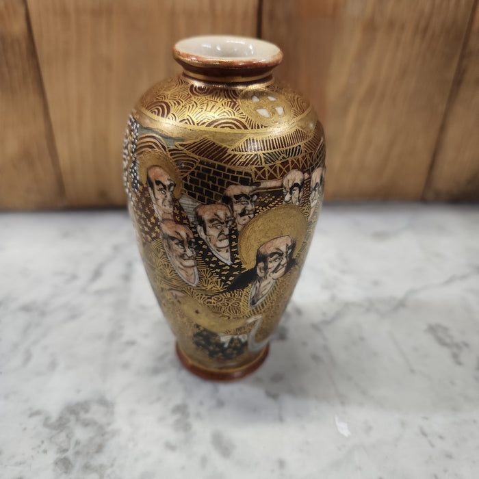 TINY GOLD SATSUMA VASE