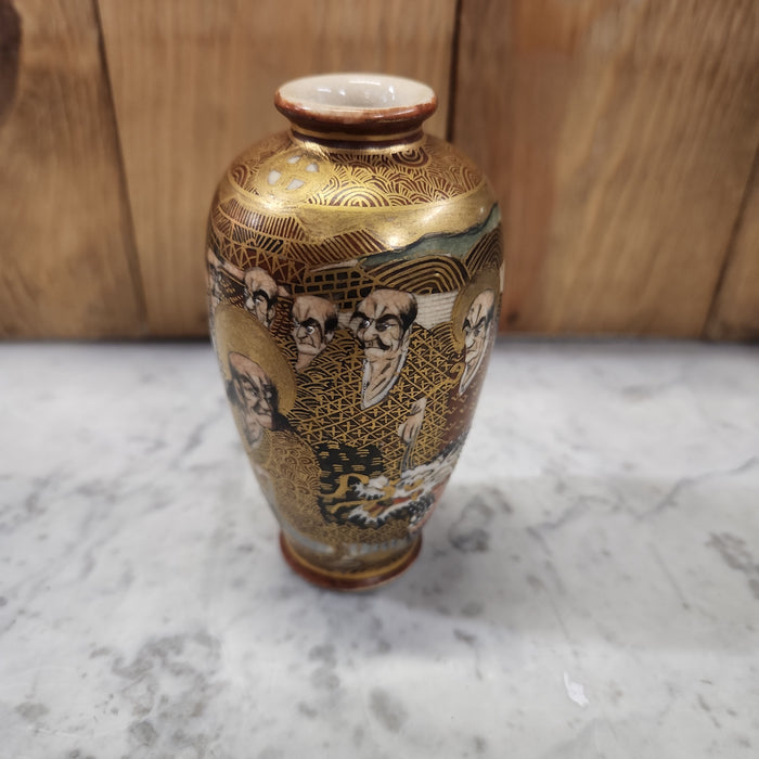 TINY GOLD SATSUMA VASE
