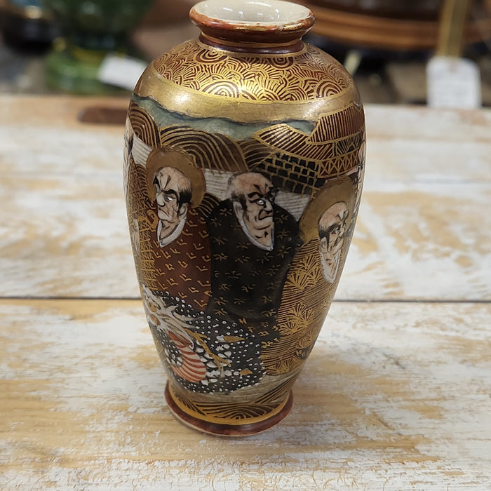 TINY GOLD SATSUMA VASE