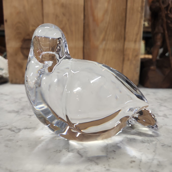 VAL ST LAMBERT GLASS BIRD