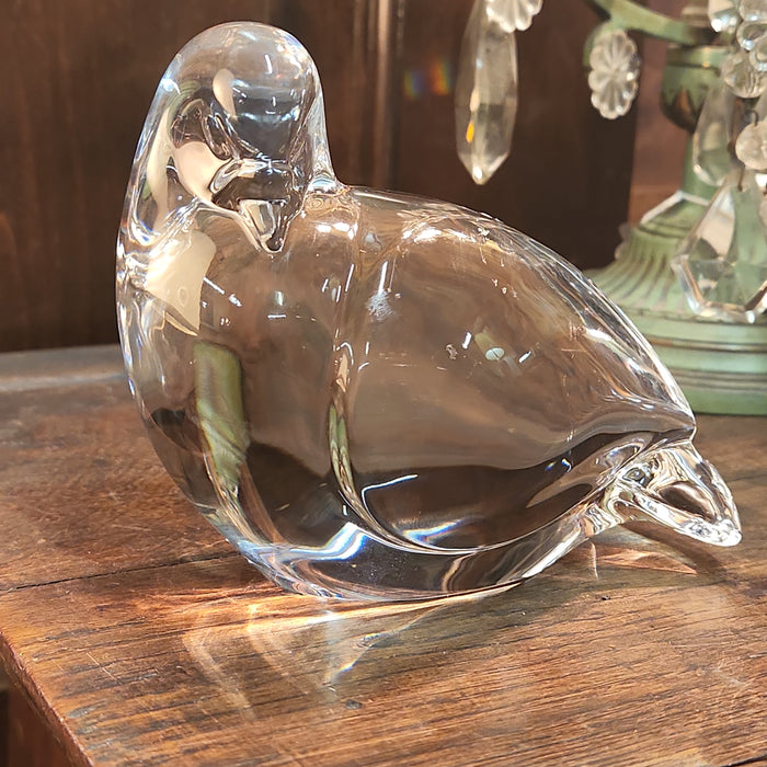 VAL ST LAMBERT GLASS BIRD