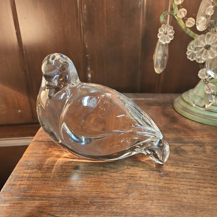 VAL ST LAMBERT GLASS BIRD