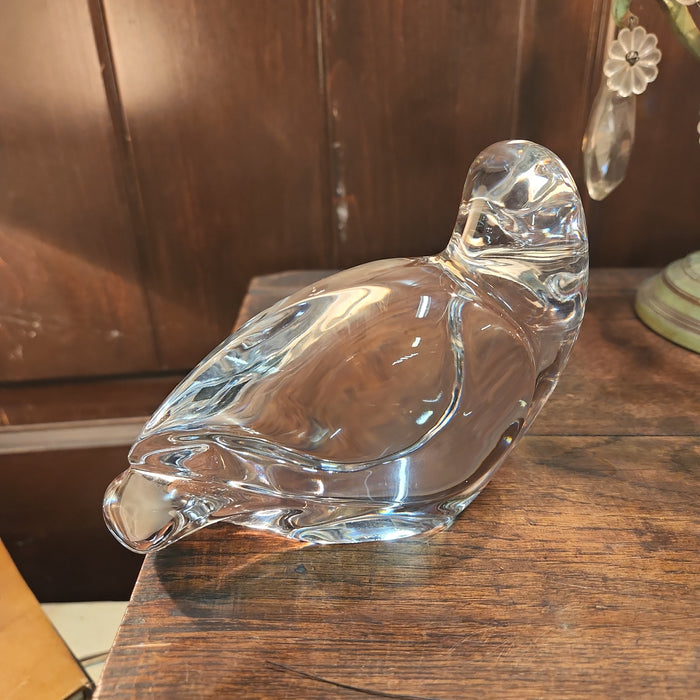 VAL ST LAMBERT GLASS BIRD