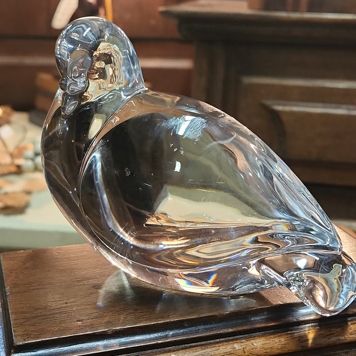 VAL ST LAMBERT GLASS BIRD