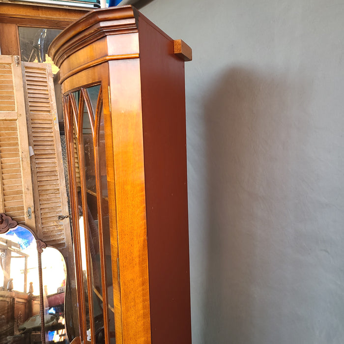 ENGLISH WALNUT CORNER CABINET WITH GOTHIC ATCHES