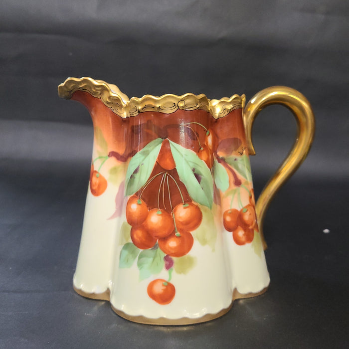 SIGNED PICKARD HAND PAINTED BERRIES SMALL PITCHER