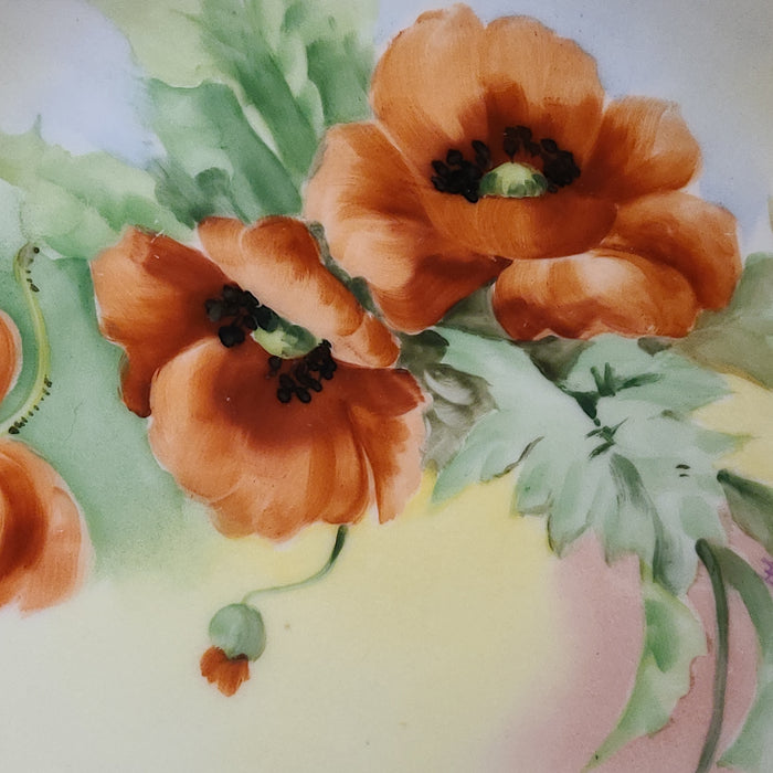 PICKARD HAND PAINTED POPPIES PLATE