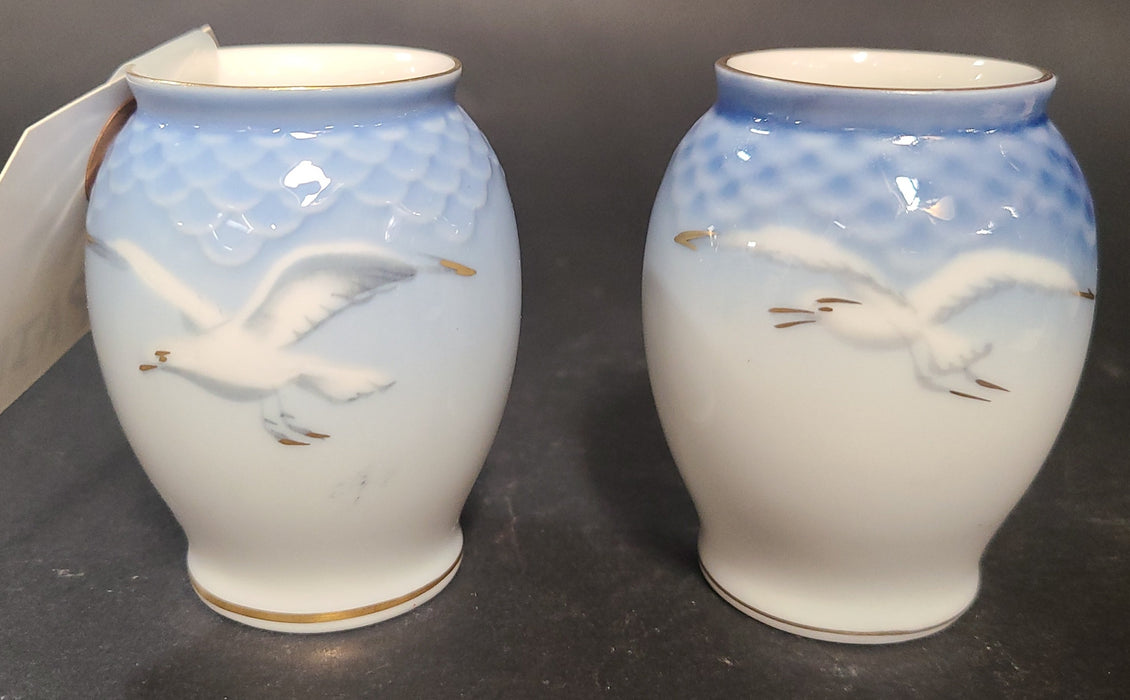 PAIR OF SEAGULL SMALL DANISH VASES