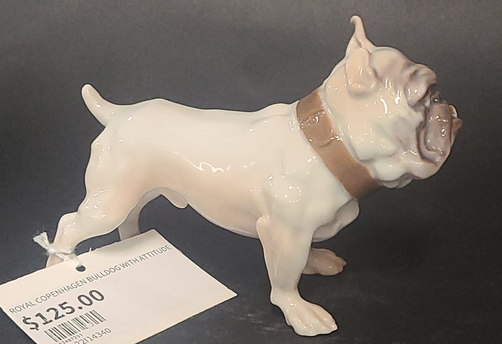 ROYAL COPENHAGEN BULLDOG WITH ATTITUDE