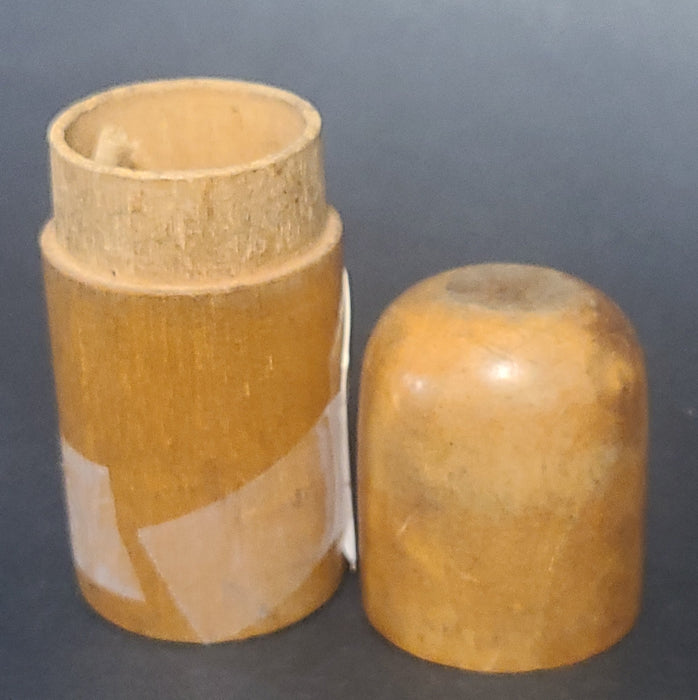SMALL WOOD CYLINDRICAL BOX