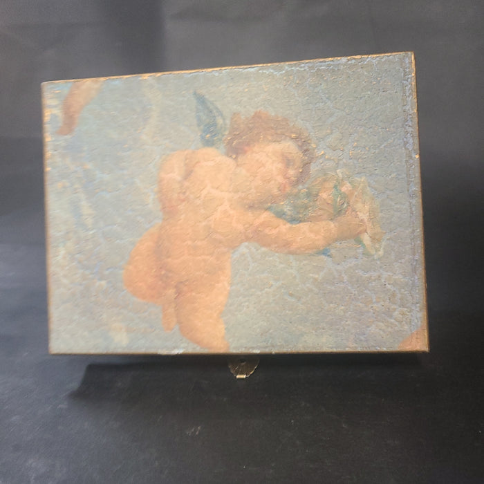 CHERUB DECOUPAGE BOX
