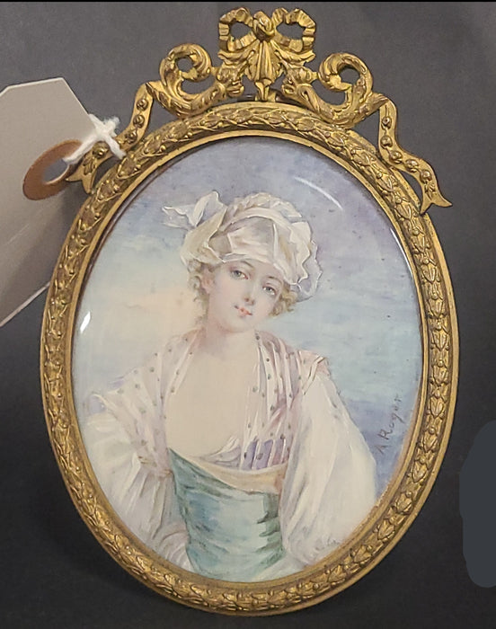 LOUIS XVI PASTEL COLOR PAINTING OF YOUNG LADY