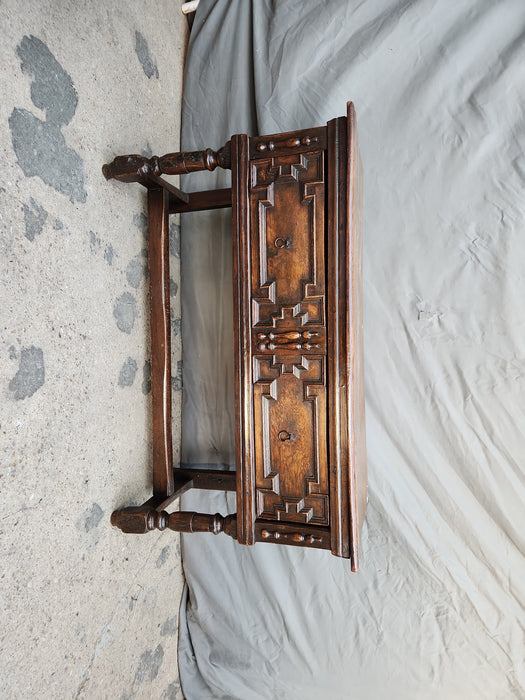 TUDOR OAK ENGLISH LOW CONSOLE