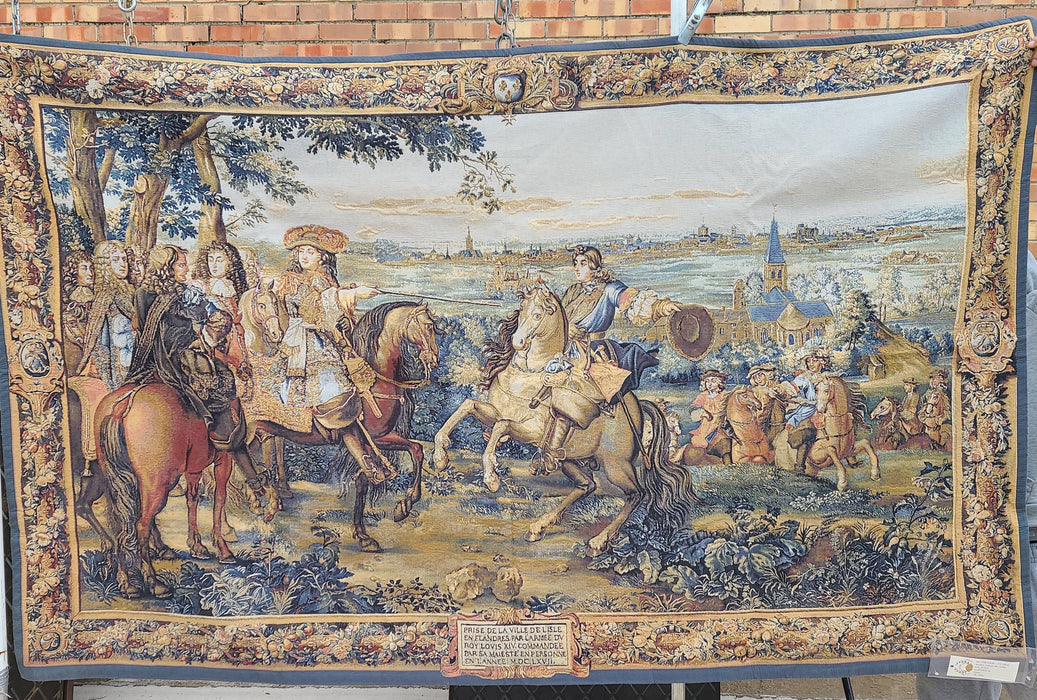 HORIZONTAL TAPESTRY OF YOUNG LOUIS XIV