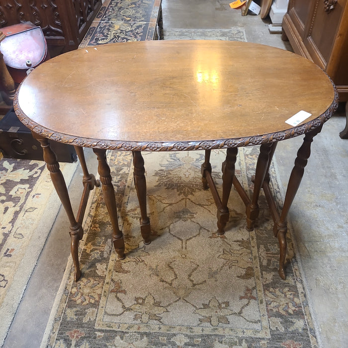 OVAL NEST OF STACKING TABLES