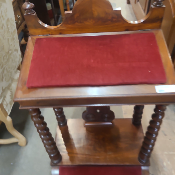 BARLEY TWIST LARGE MAHOGANY LOUIS PHILIPPE PRIE DIEU KNEELER