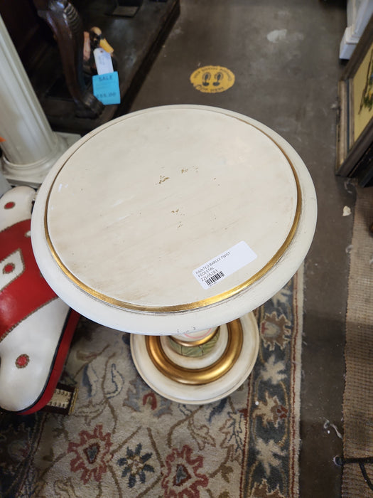 PAINTED BARLEY TWIST PEDESTAL