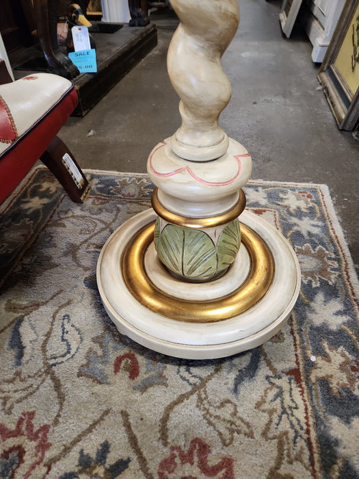 PAINTED BARLEY TWIST PEDESTAL