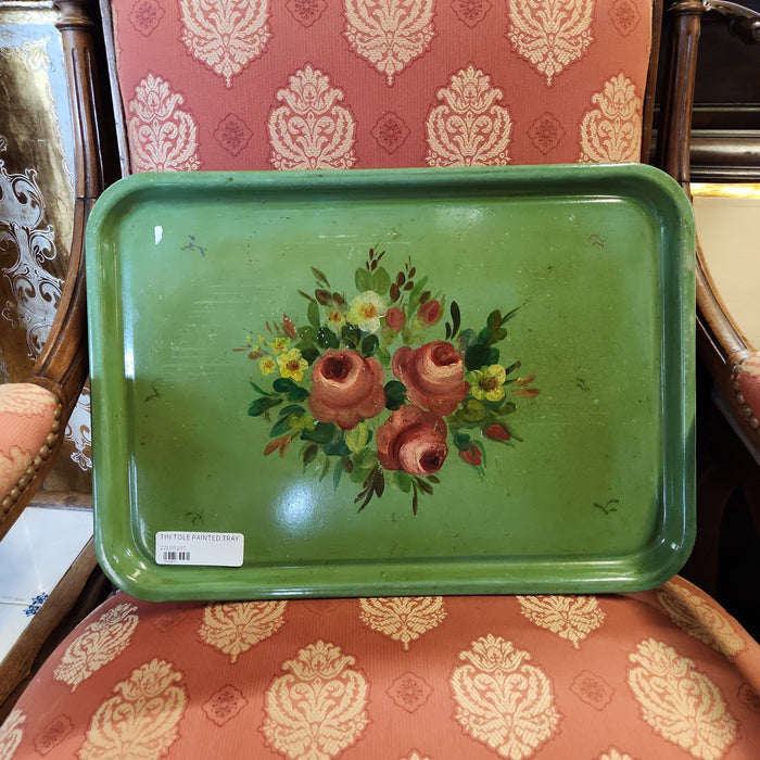 TIN TOLE PAINTED TRAY