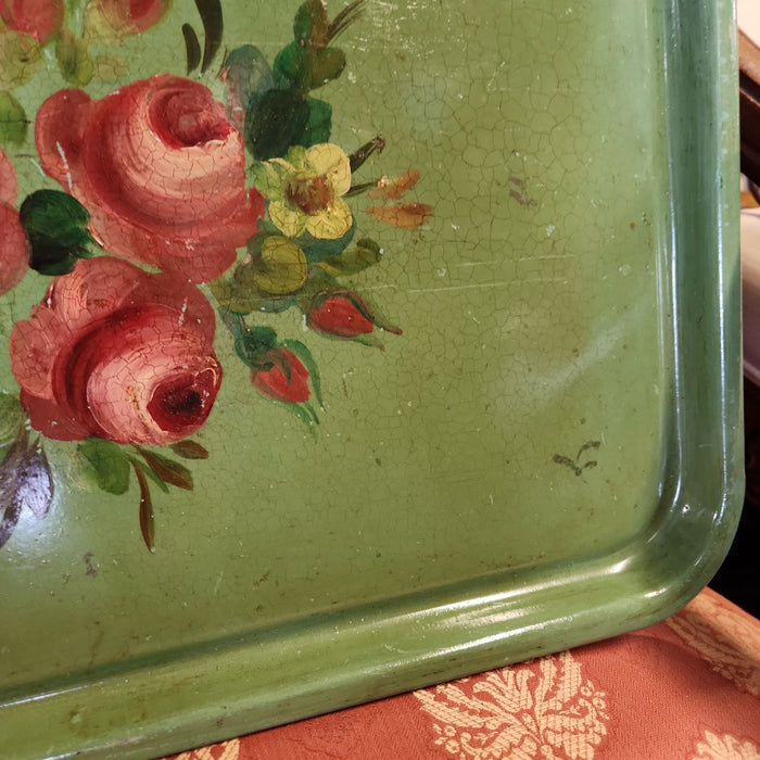 TIN TOLE PAINTED TRAY