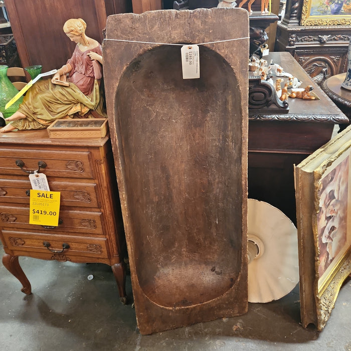 GIANT HAND HEWN DOUGH BOWL