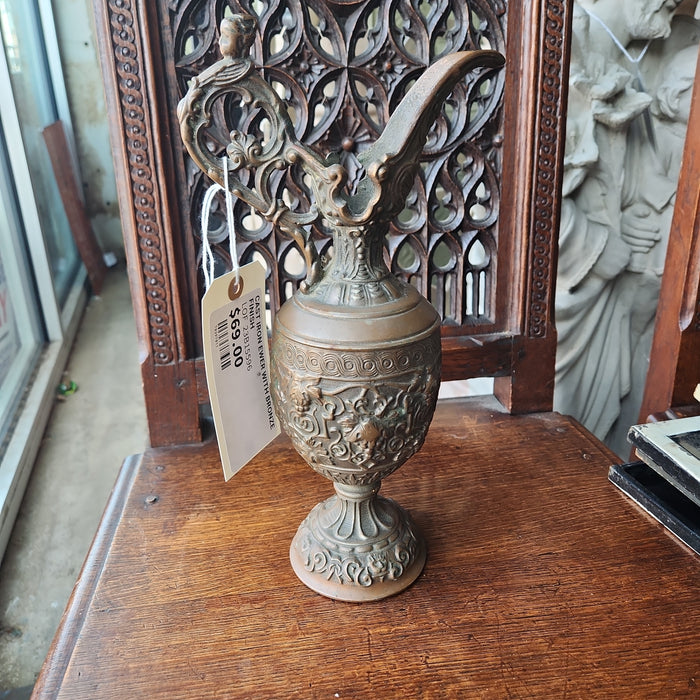 CAST IRON EWER WITH BRONZE FINISH