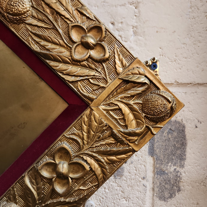 ASTHETIC MOVEMENT AMERICAN GILT GESSO FRAME WITH ORIGINAL PHOTO