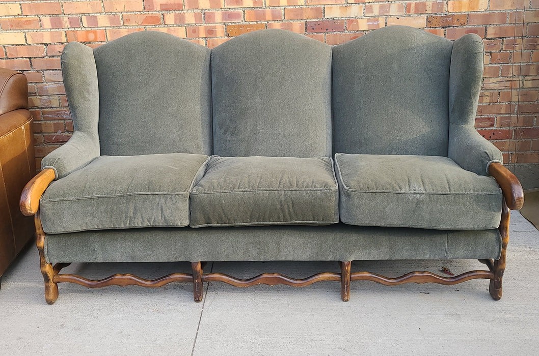 MUTTON BONE STYLE REUPHOLSTERED SOFA