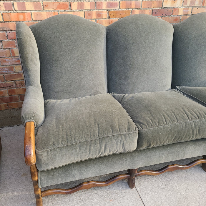 MUTTON BONE STYLE REUPHOLSTERED SOFA