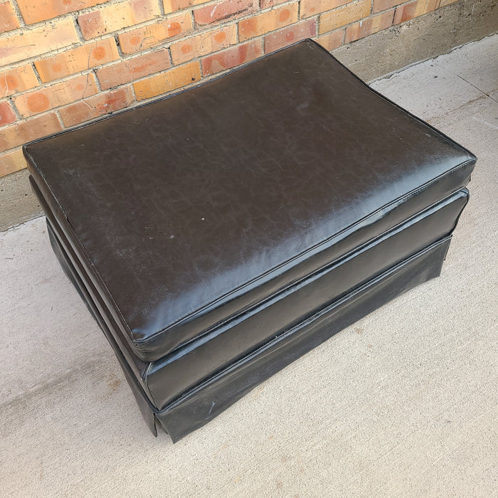 BLACK RECTANGULAR OTTOMAN