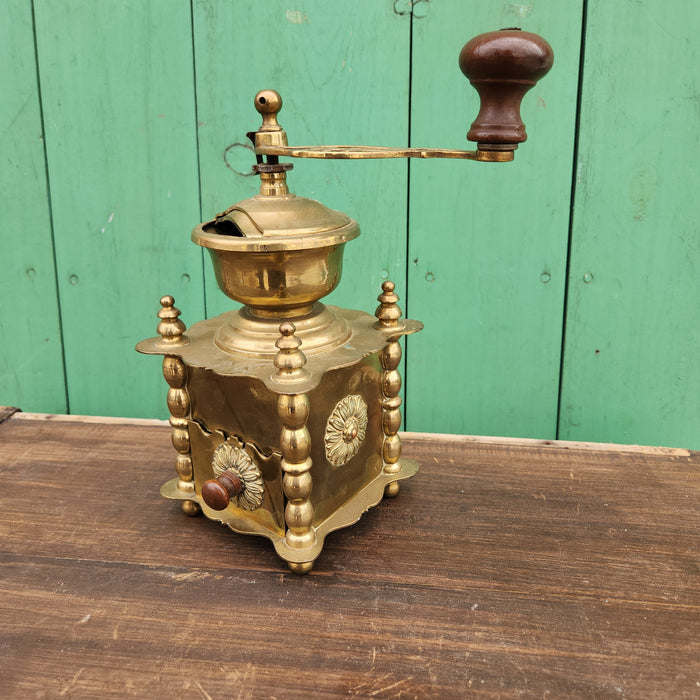 BELGAN BRASS COFFEE MILL