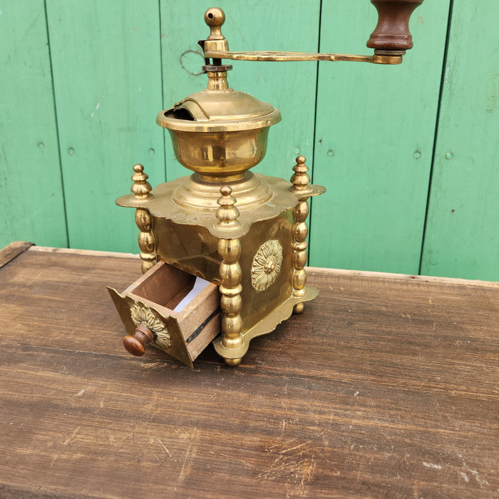 BELGAN BRASS COFFEE MILL