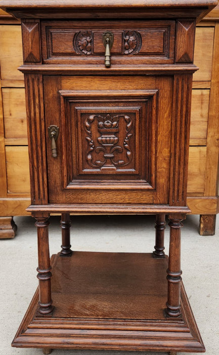 HENRY II OAK PARQUET TOP NIGHT STAND