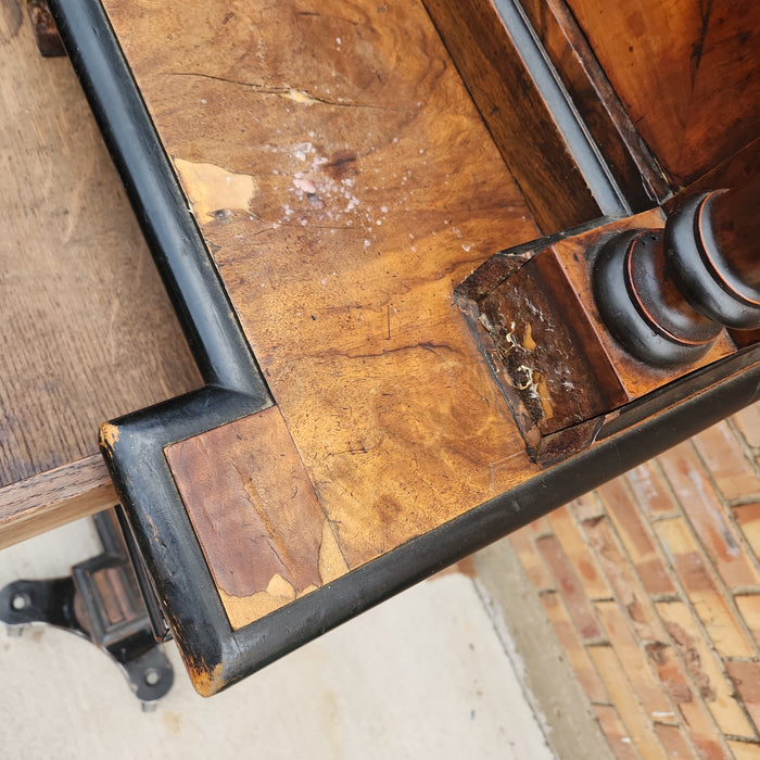 NAPOLEAN III EBONIZED 2 PIECE CABINET