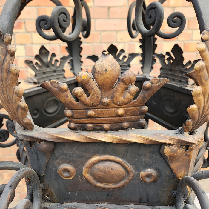 HEAVY IRON CROWN CHANDELER