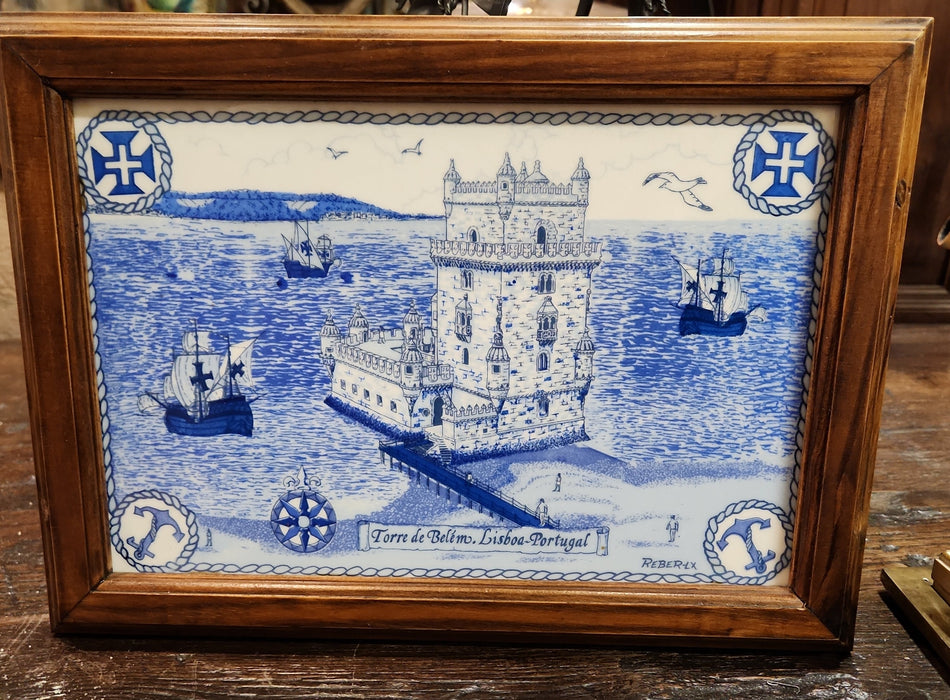 FRAMED TILE OF LISBON