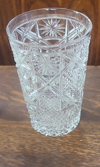 LARGE TURKISH CUT CRYSTAL GLASS